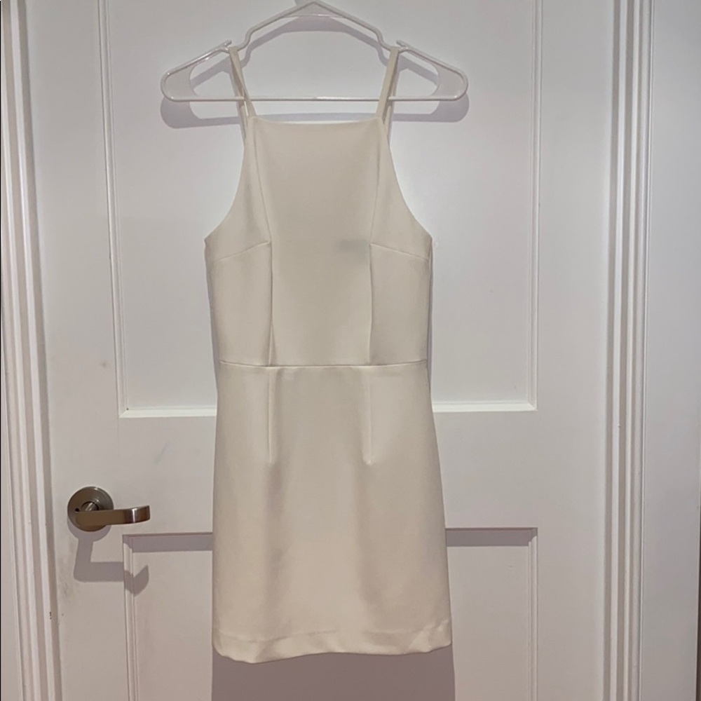 French Connection White Sheath Minidress